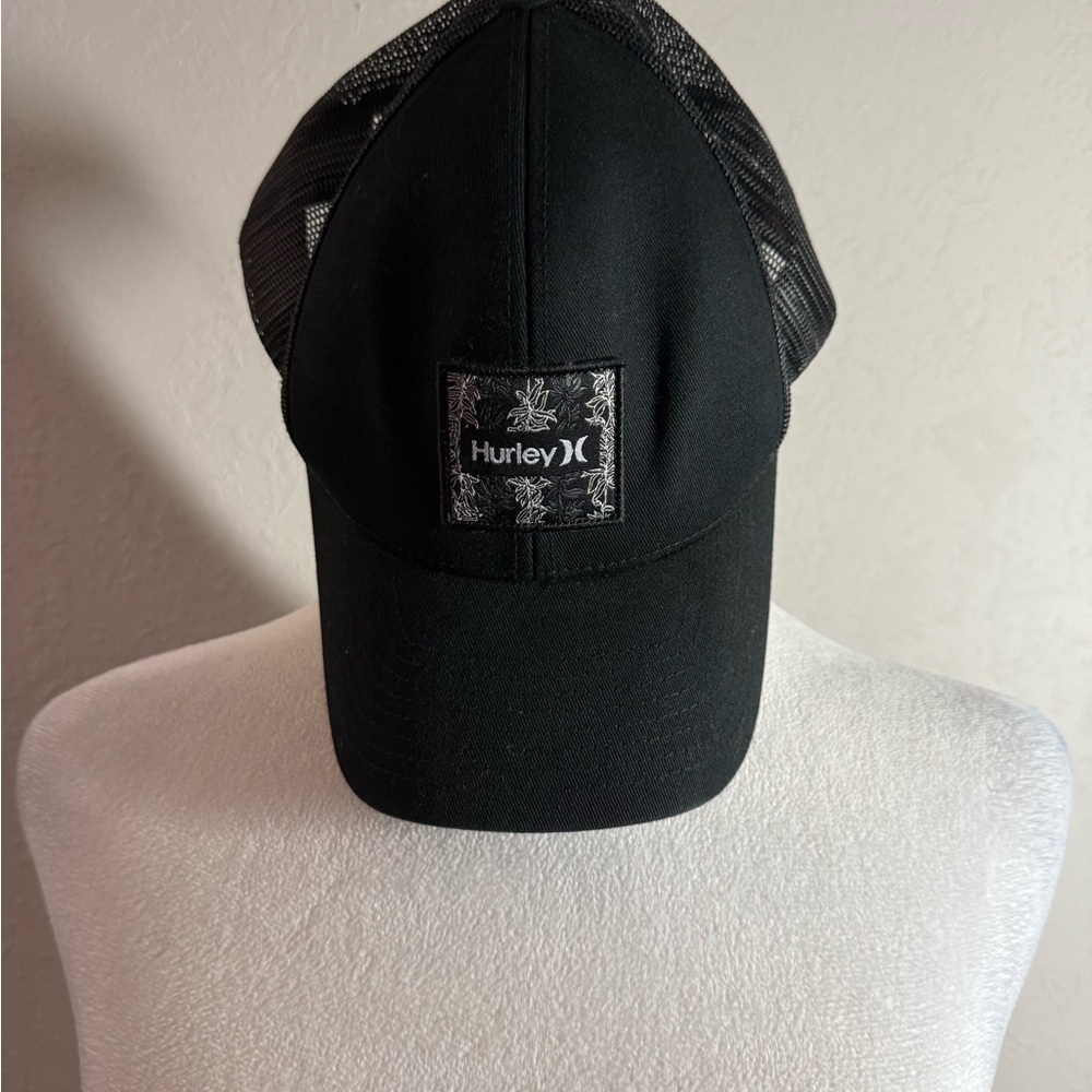 Men’s OSFM Black Hurley The Classics Mesh Back Casual Outdoor SnapBack Hat